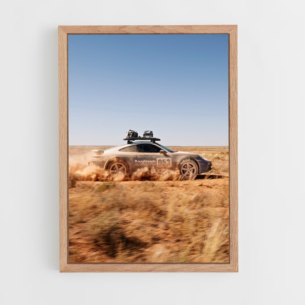 Poster Aventure Sahara – affiche Porsche (vue 4)